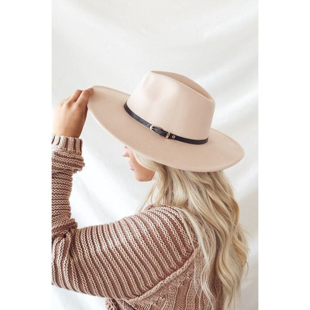 Lulus Perfect One Beige Wide Brim Hat